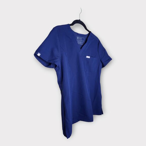 FIGS Blue Catarina V-Neck Scrub Top Short Sleeve Women’s XS - Picture 2 of 7